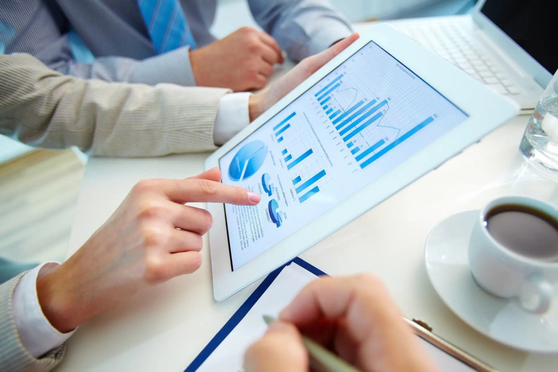 Business Report On A Tablet